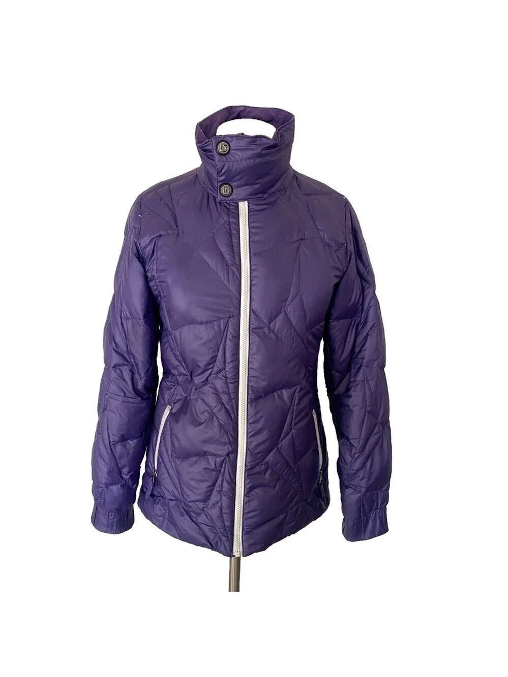 Burton Dry Ride Blaze Down Puffer Jacket Purple Womens Small Winter Ski